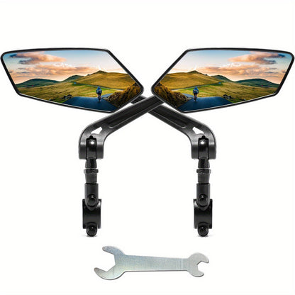 Miroir de Vélo Rétroviseur Rotatif | Visibilité Optimale et Sécurité Maximale