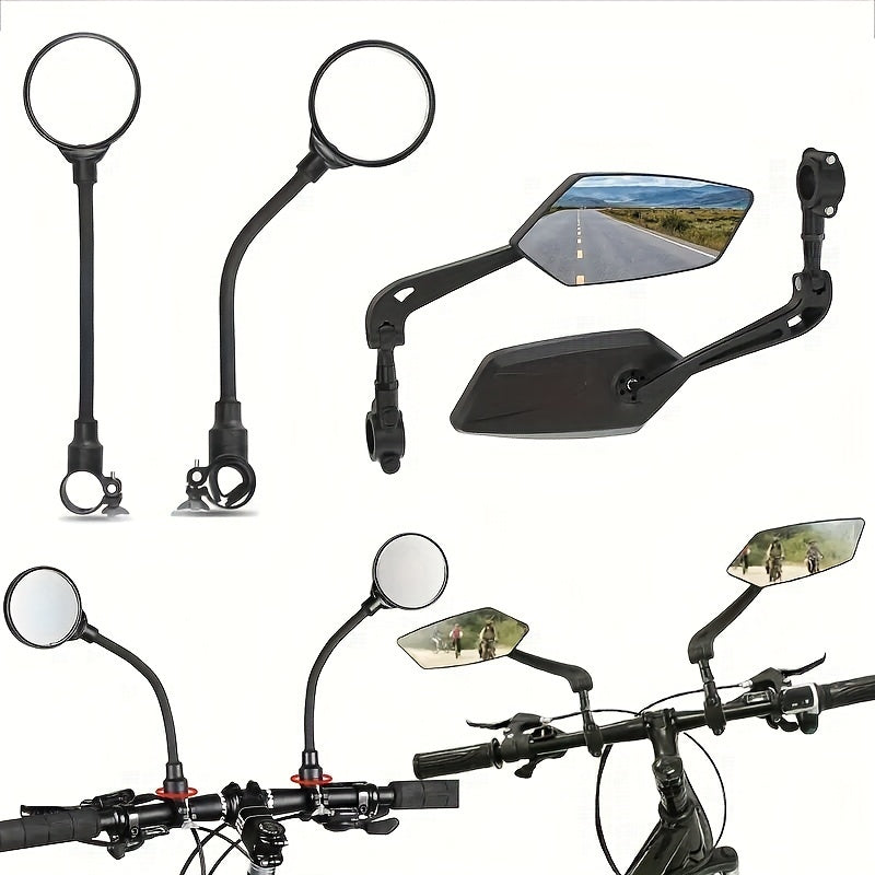 Miroirs de Vélo HD Réglables | Sécurité et Visibilité Optimales