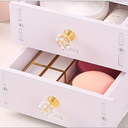Miroir de Maquillage avec Rangement | Design Mignon et Pratique à Oreilles de Chat