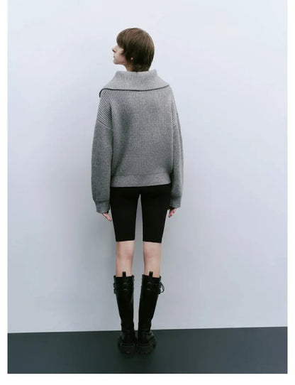 Pull Zippé en Cachemire pour Femmes | Confort Élégant et Polyvalent