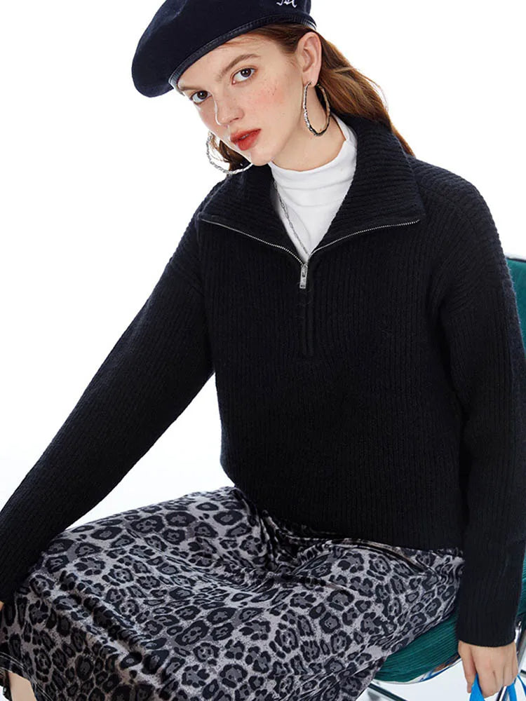 Pull Zippé en Cachemire pour Femmes | Confort Élégant et Polyvalent