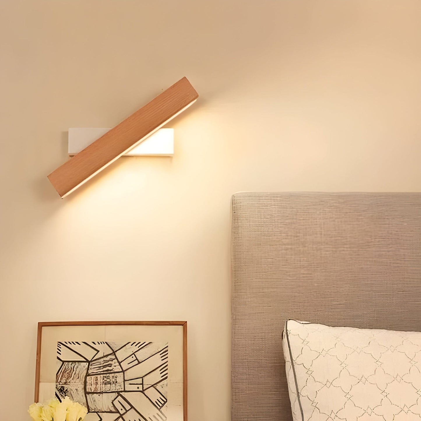 Lampe Murale LED en Bois | Design Scandinave et Éclairage Chaud