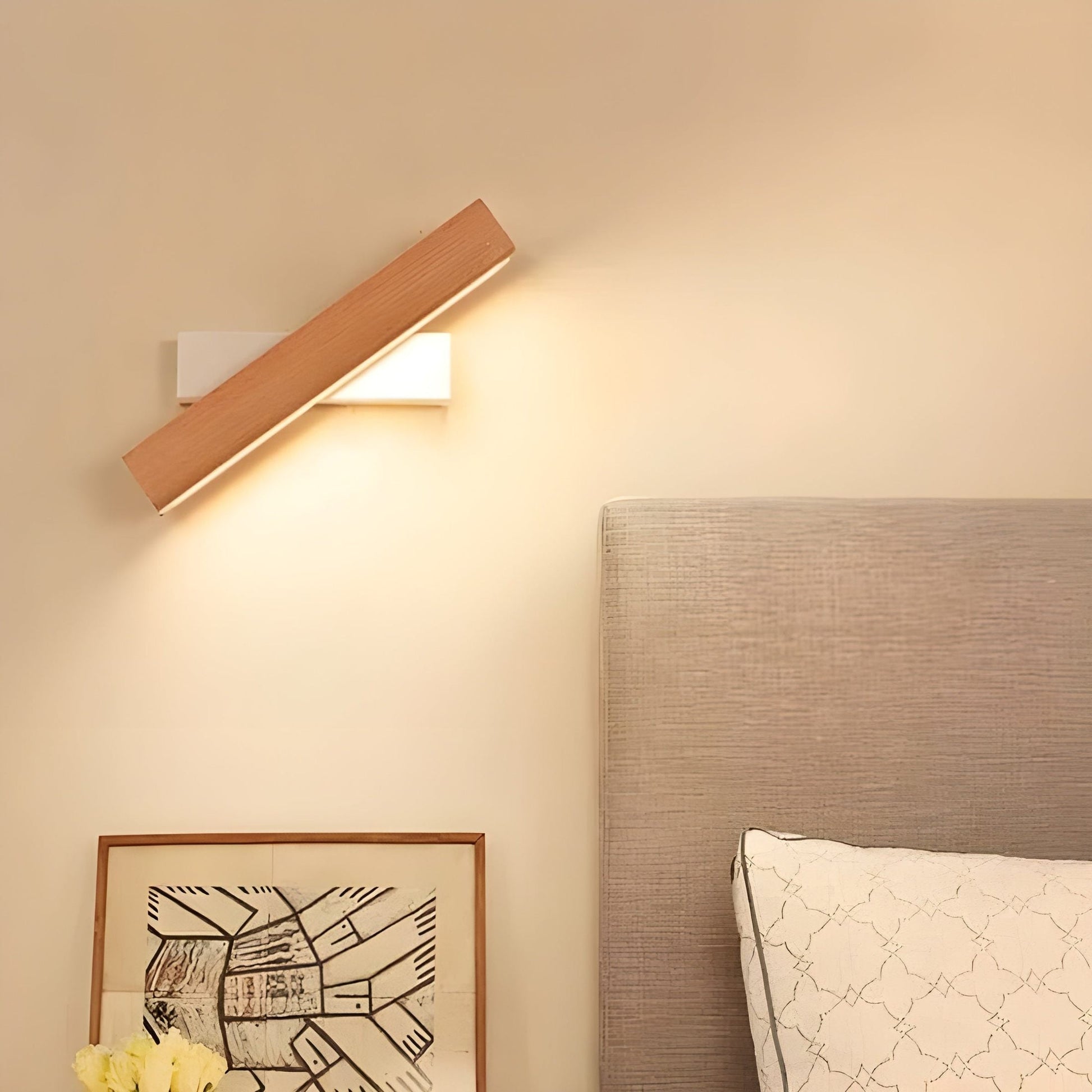 Lampe Murale LED en Bois | Design Scandinave et Éclairage Chaud