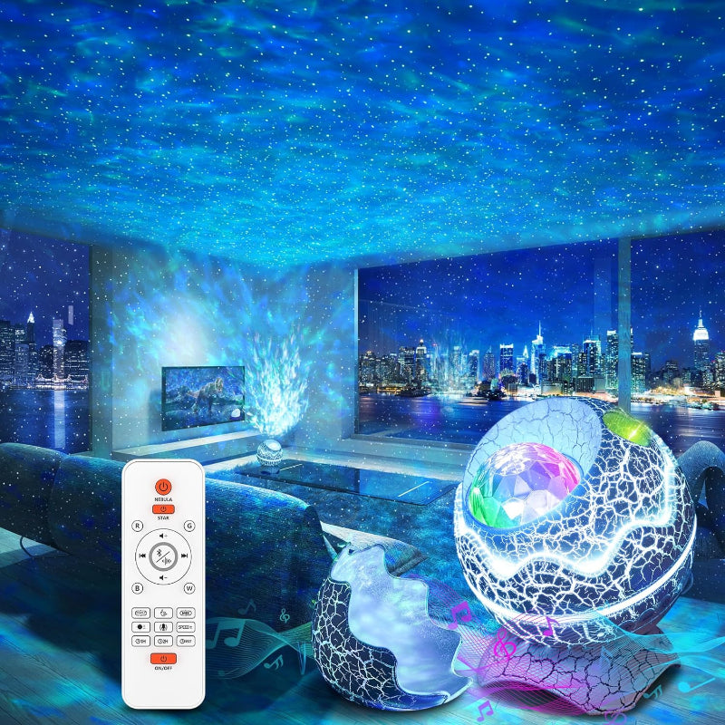 Projecteur d'étoiles Bluetooth 4 en 1 | Ambiance Apaisante et Effets Lumineux