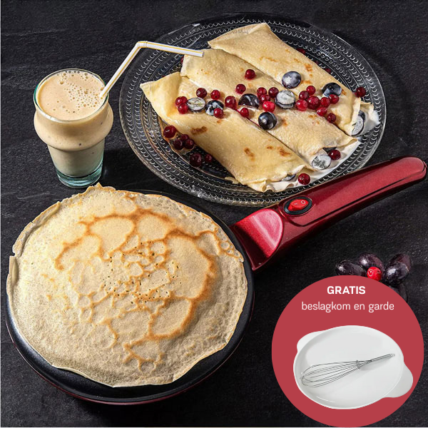 Appareil à Crêpes Électrique | Cuisson Rapide et Facile à 30 Secondes