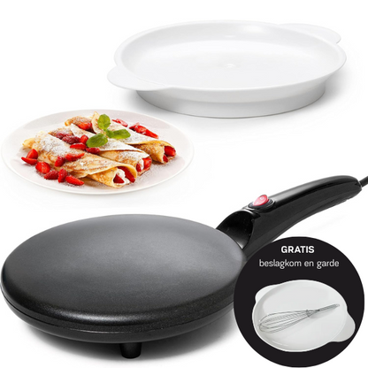 Appareil à Crêpes Électrique | Cuisson Rapide et Facile à 30 Secondes