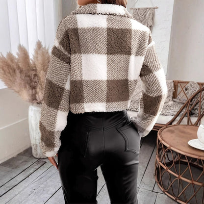 Manteau Sherpa Court Femme | Confort et Style pour l'Hiver
