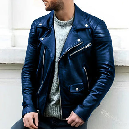 Veste de Biker en Cuir Synthétique | Style Robuste et Confort Durable