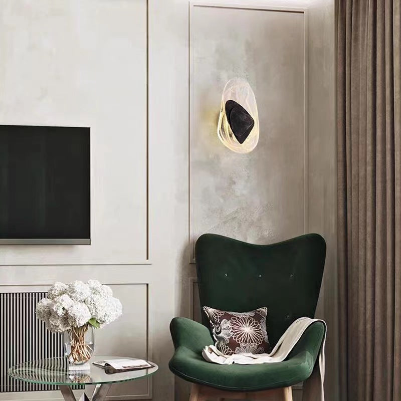 Applique Murale Minimaliste en Cristal | Éclairage Élégant et Ambiance Chaleureuse