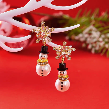 Boucles d'oreilles Flocon de Neige | Élégantes et Confortables pour Noël