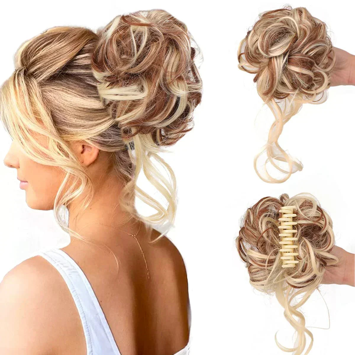 Chignon Instantané Clip | Élégance Rapide et Naturelle