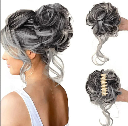 Chignon Instantané Clip | Élégance Rapide et Naturelle