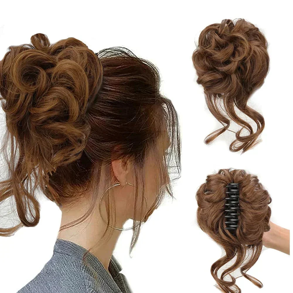 Chignon Instantané Clip | Élégance Rapide et Naturelle