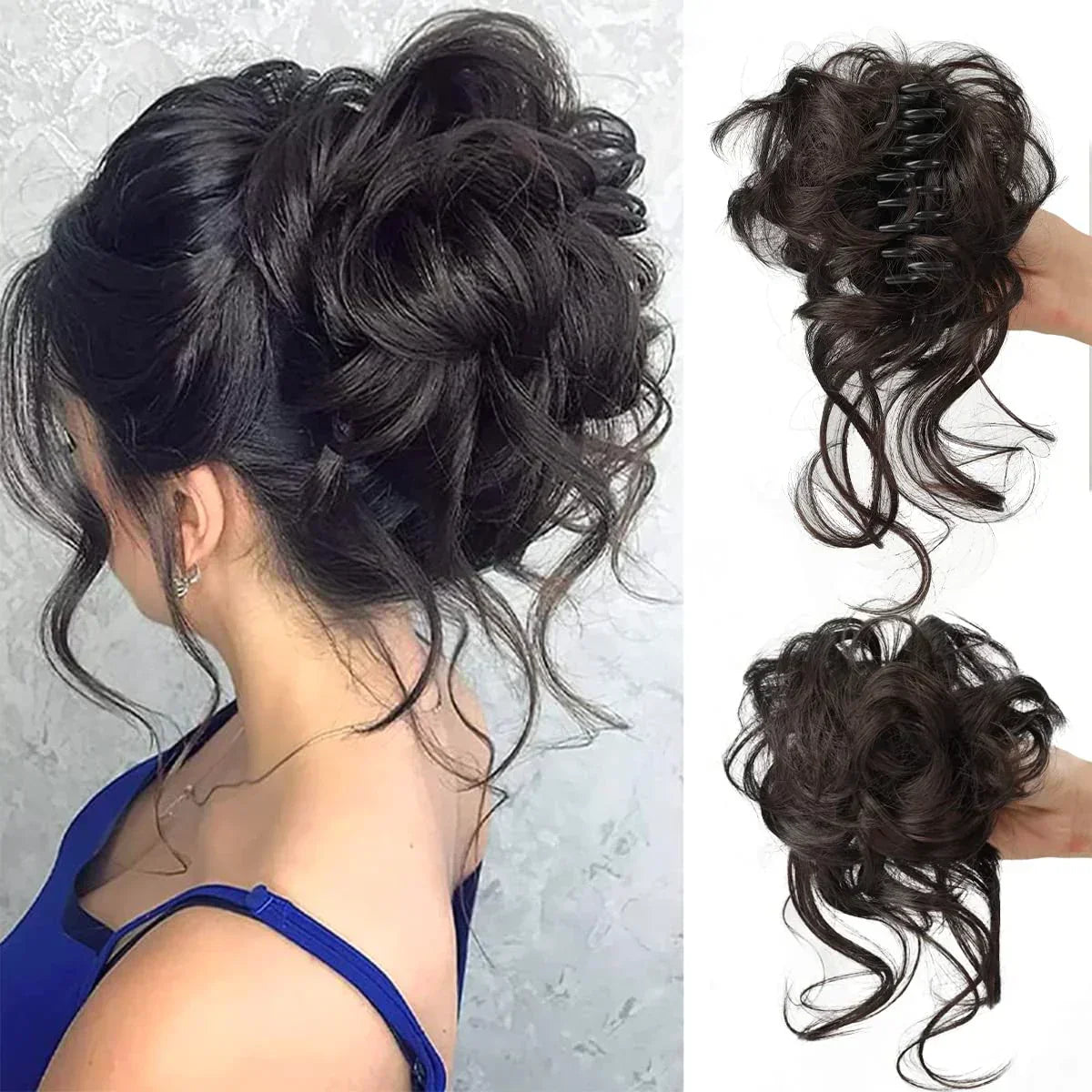Chignon Instantané Clip | Élégance Rapide et Naturelle