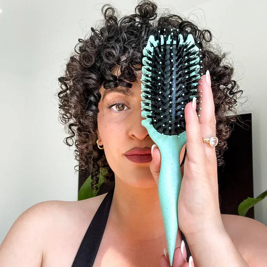 Brosse Démêlante Anti-Frisottis pour Boucles | Démêlage Doux et Définition Parfaite