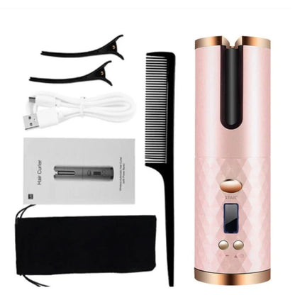 Fer à Friser Automatique Sans Fil | Boucles Parfaites À Tout Moment