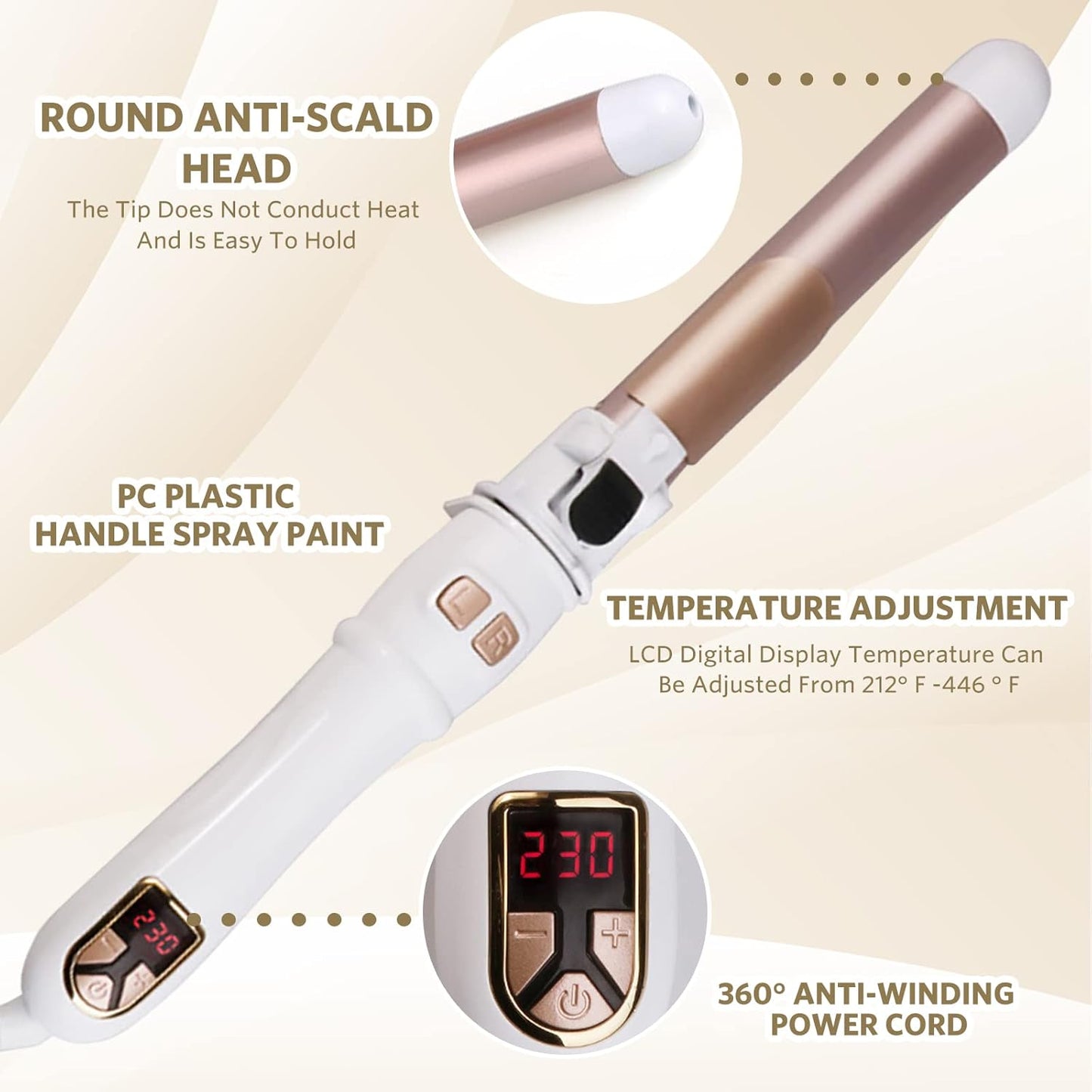 Fer à Friser Électrique | Boucles Durables et Soin des Cheveux