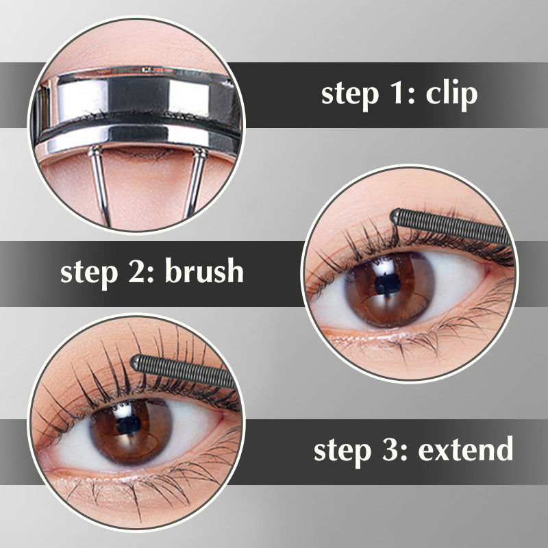 Mascara Volume en Fibre Imperméable | Brosse Amovible et Facile à Nettoyer
