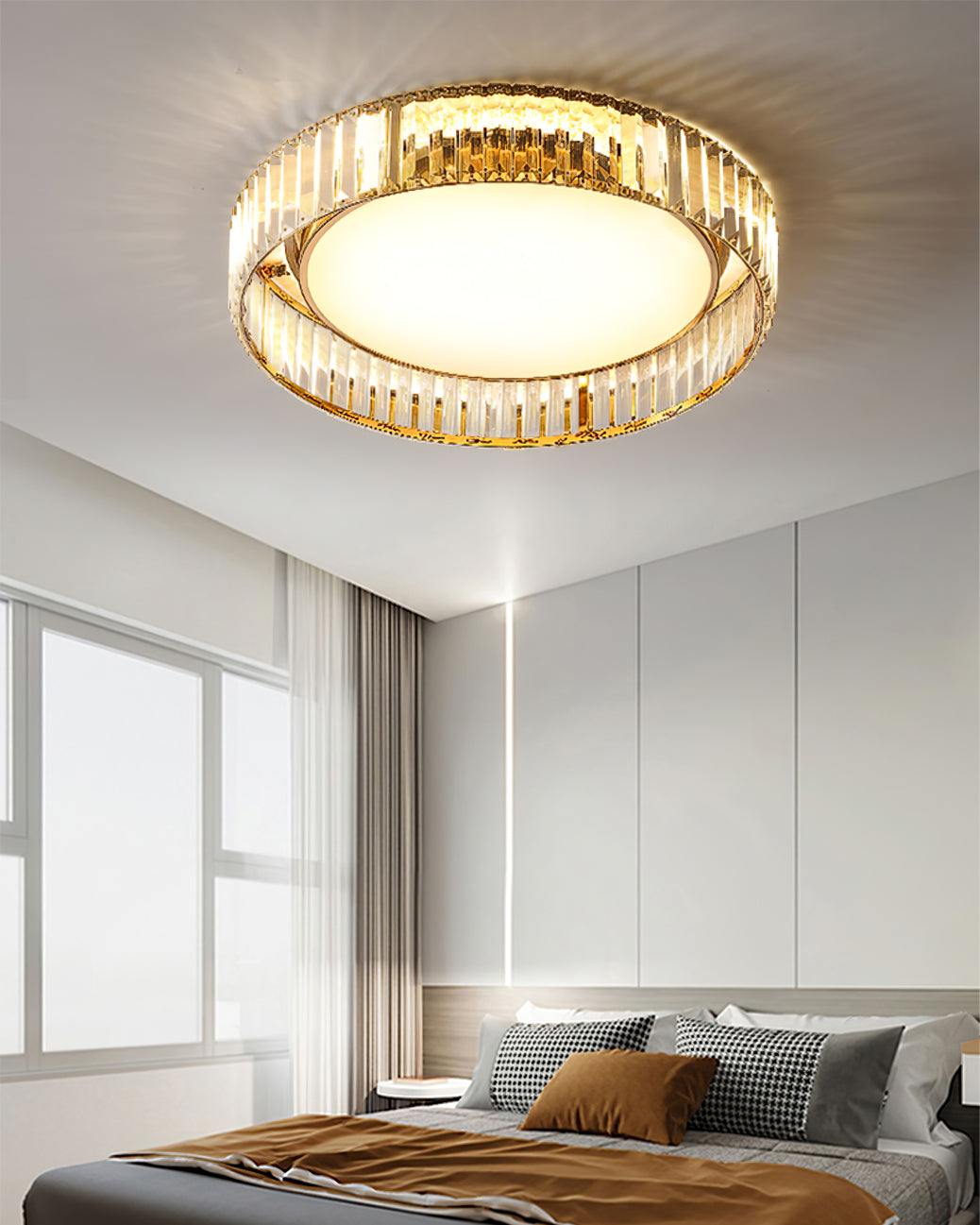 Plafonnier Moderne en Cristal | Design Élégant et Sophistiqué
