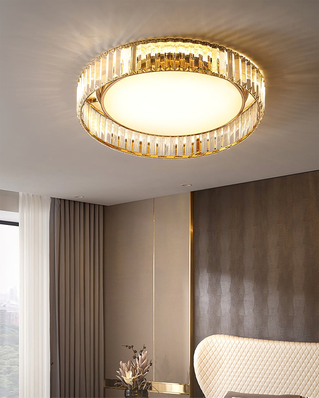 Plafonnier Moderne en Cristal | Design Élégant et Sophistiqué