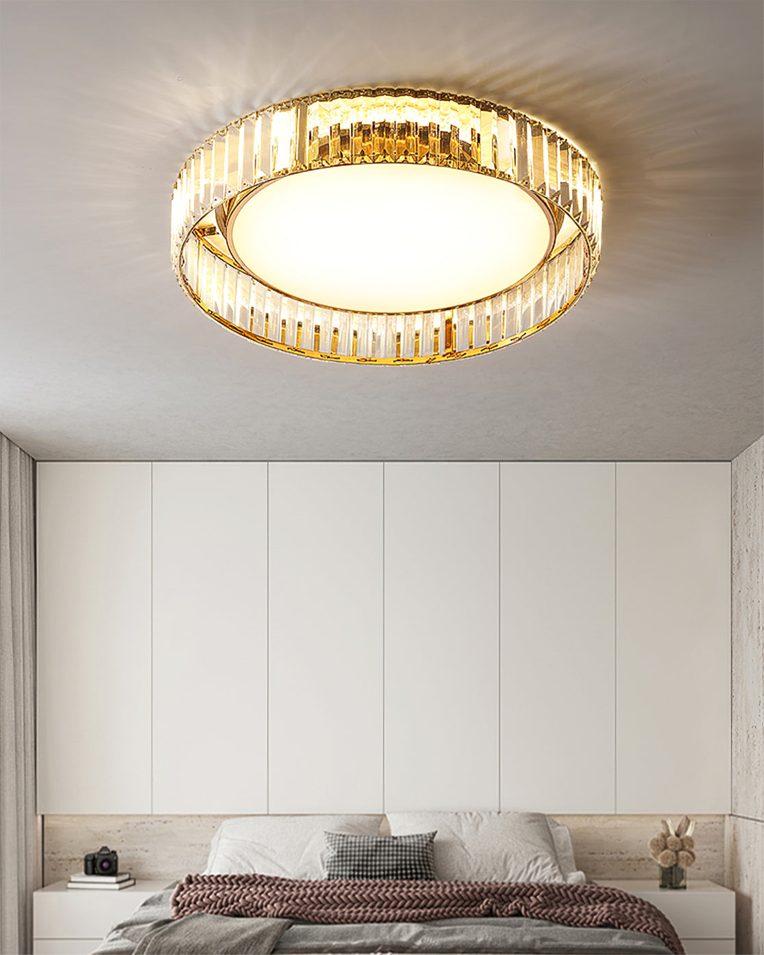 Plafonnier Moderne en Cristal | Design Élégant et Sophistiqué