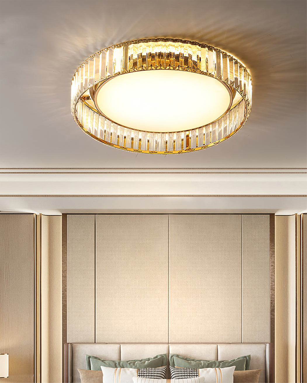 Plafonnier Moderne en Cristal | Design Élégant et Sophistiqué