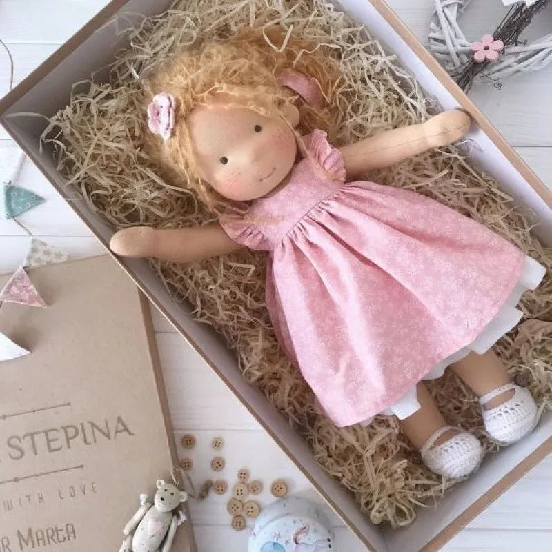 Poupée en Peluche en Coton | Douceur et Câlins pour Enfants