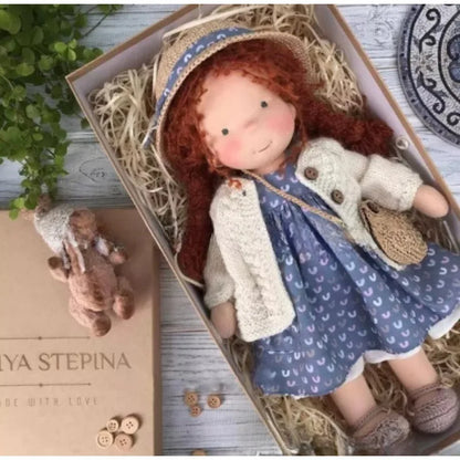 Poupée en Peluche en Coton | Douceur et Câlins pour Enfants