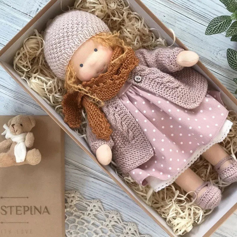 Poupée en Peluche en Coton | Douceur et Câlins pour Enfants
