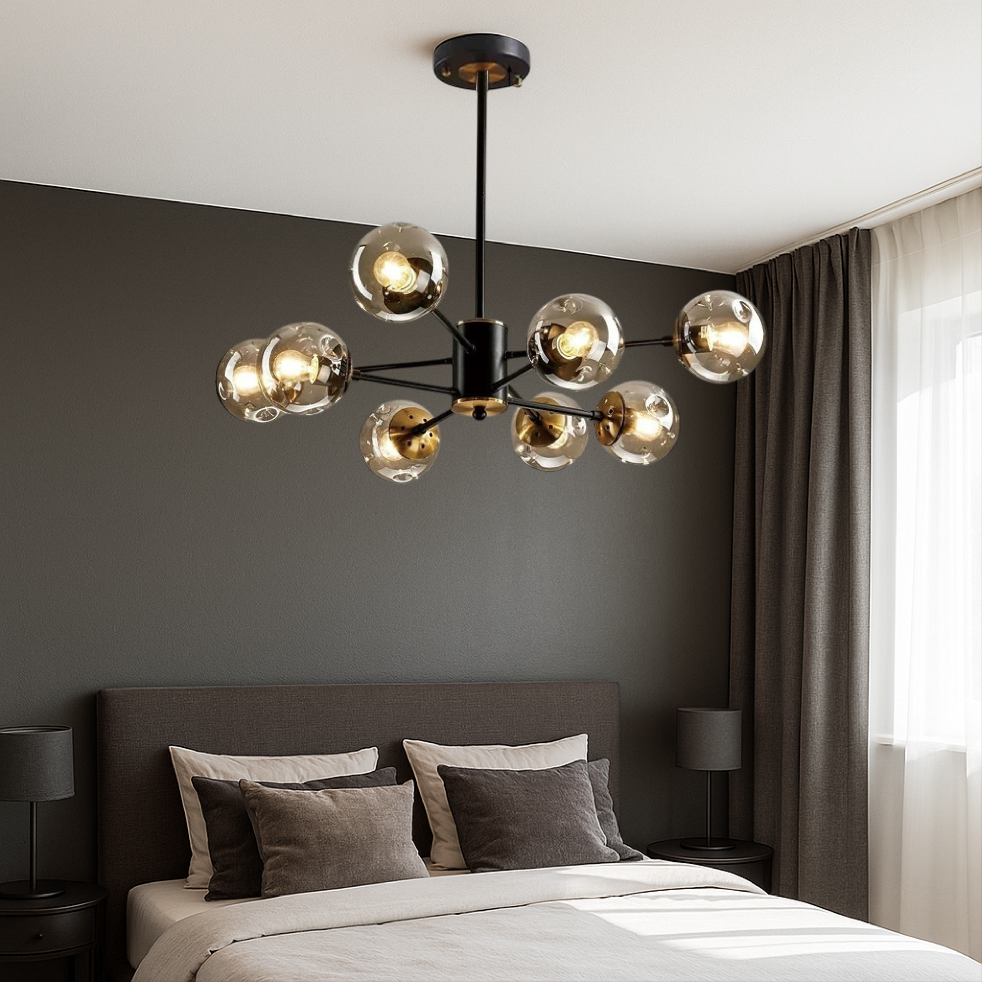 Lustre Scandinave en Cristal | Design Élégant et Contemporain