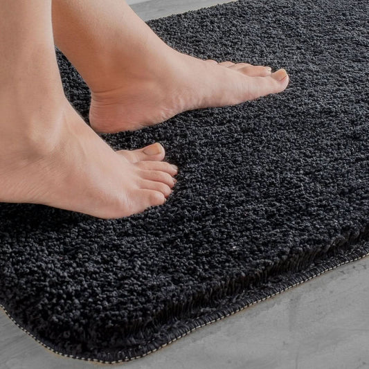 Nordura Tapis de Bain | Tapis de Bain en Microfibre Douce | Séchage Rapide & Antidérapant | Tapis de Salle de Bain Moderne Style Scandinave