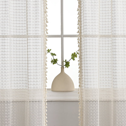 Rideaux en Voile Beige Doux | Élégance Lumineuse pour Espaces Sophistiqués