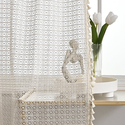 Rideaux en Voile Beige Doux | Élégance Lumineuse pour Espaces Sophistiqués