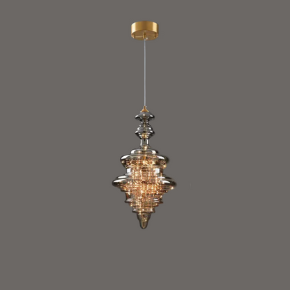 Lampe Suspendue Grise Design Élégant | Éclairage Ambiance et Matériaux Luxueux