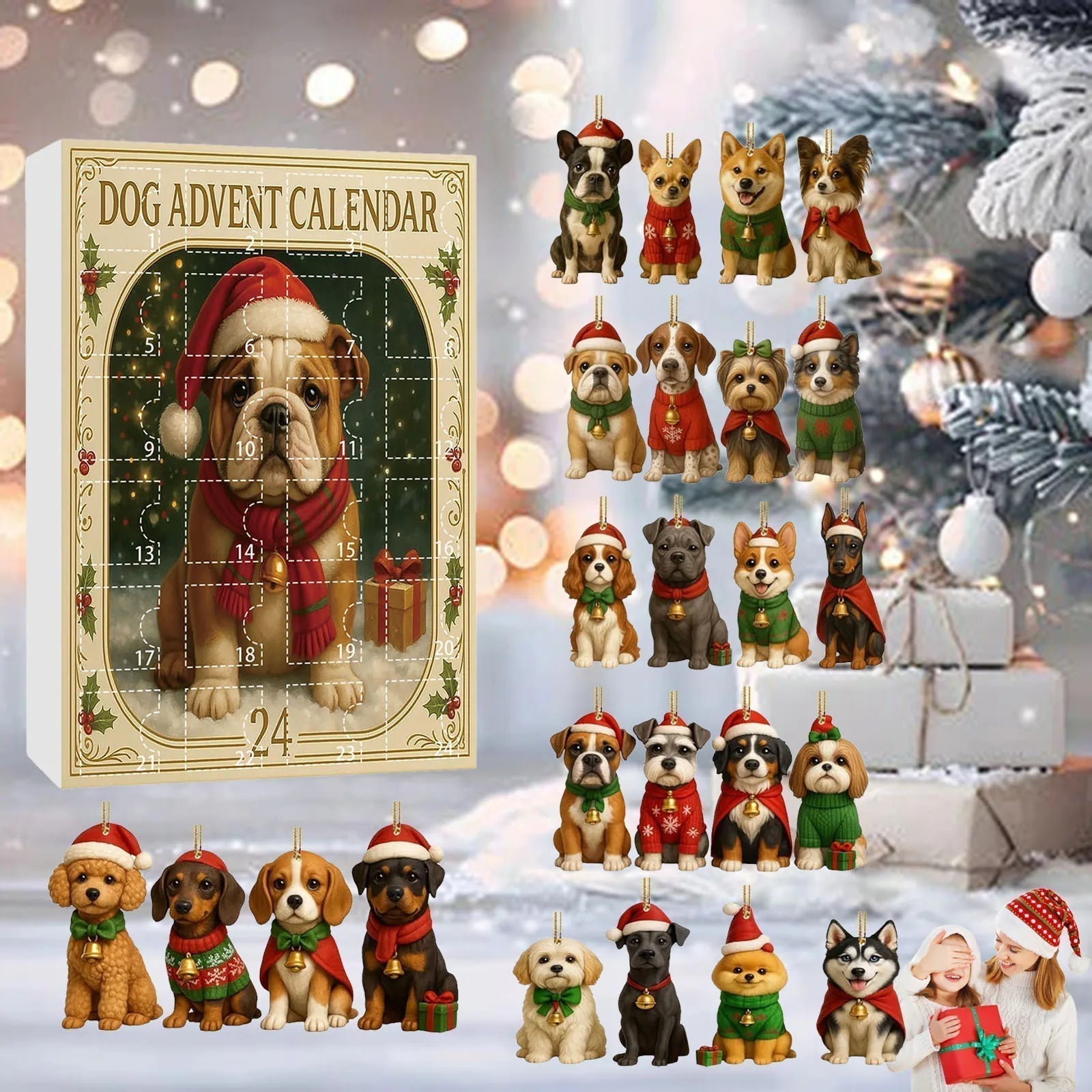 Calendrier de l'Avent pour Amateurs de Chiens | 24 Surprises Charmantes à Découvrir
