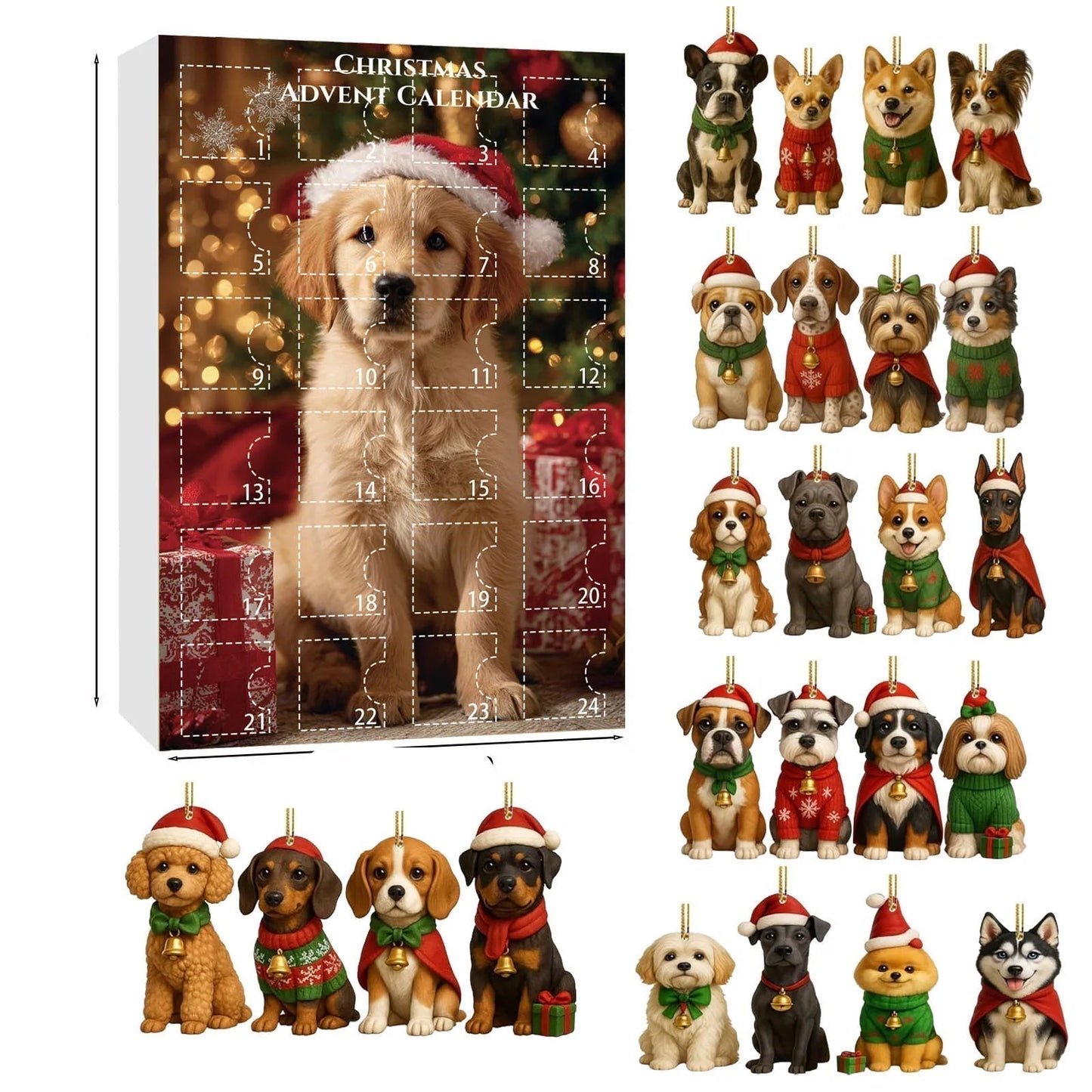 Calendrier de l'Avent pour Amoureux des Chiens | 24 Jours de Joie et Surprises