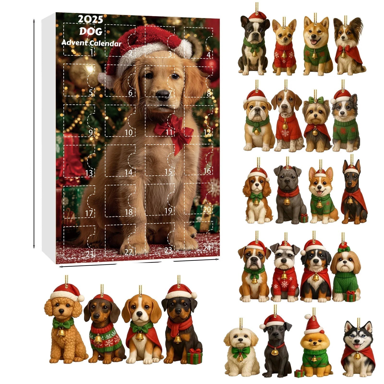 Calendrier de l'Avent pour Amateurs de Chiens | 24 Surprises Charmantes à Découvrir