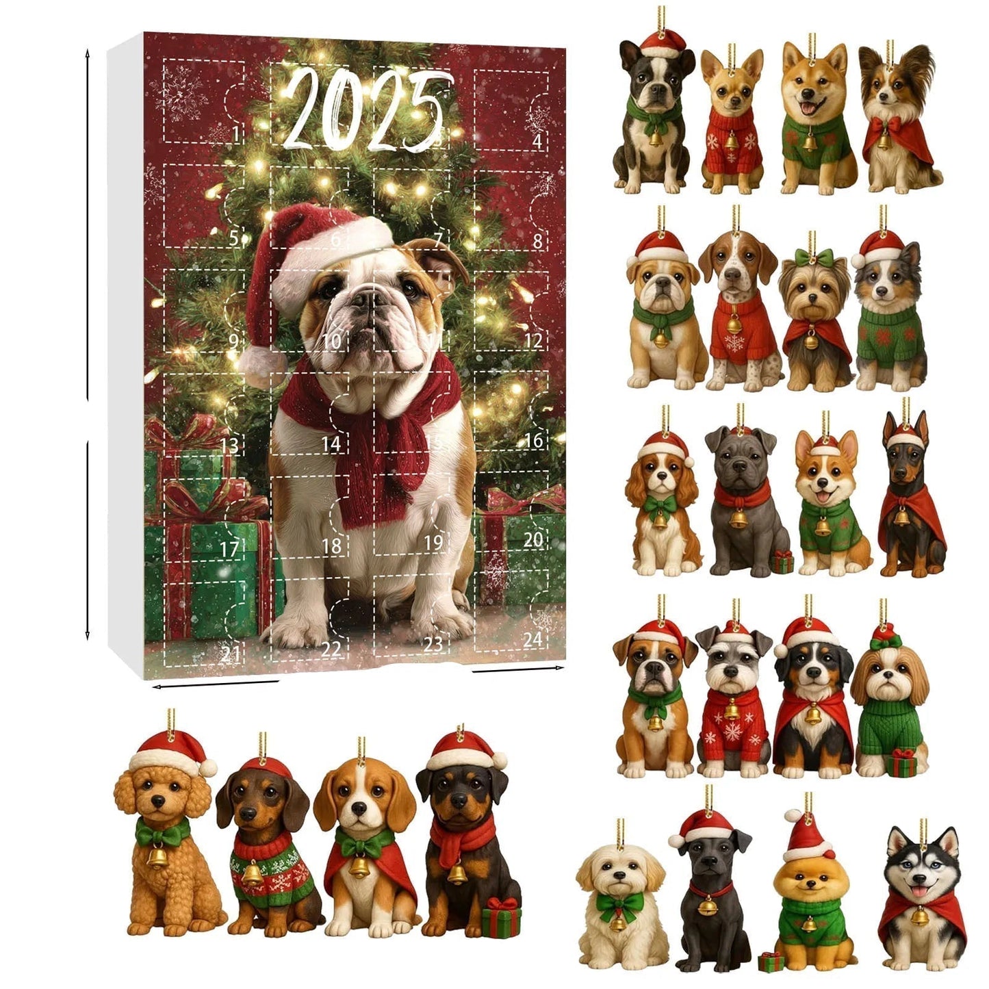 Calendrier de l'Avent pour Amoureux des Chiens | 24 Jours de Joie et Surprises
