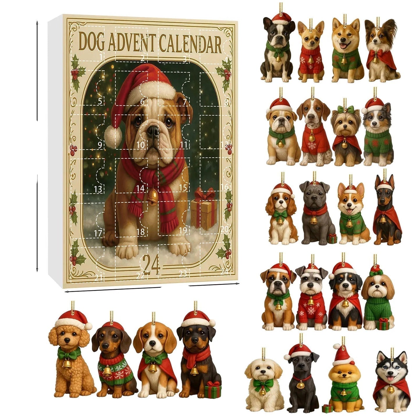 Calendrier de l'Avent pour Amateurs de Chiens | 24 Surprises Charmantes à Découvrir