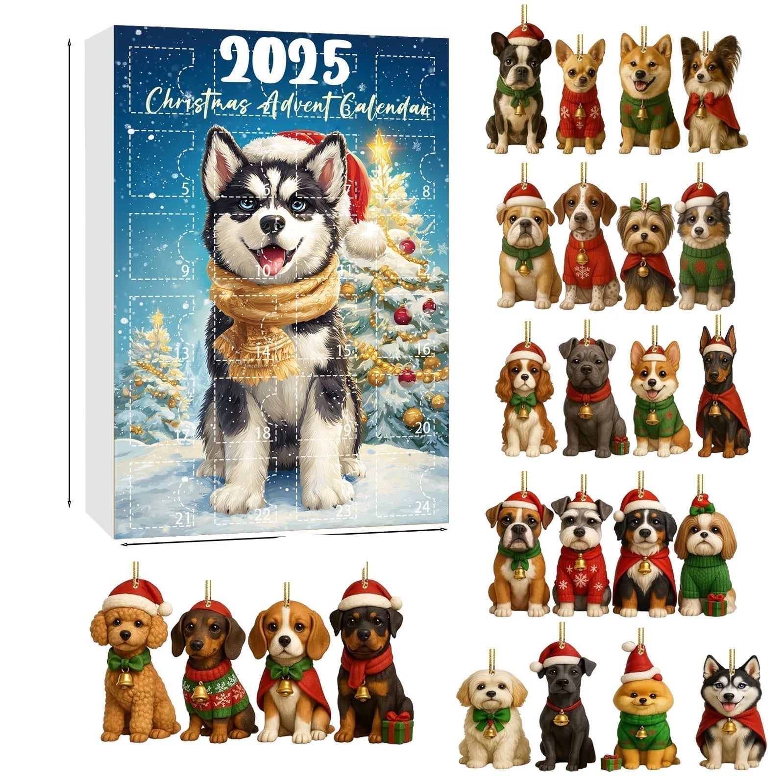 Calendrier de l'Avent pour Amoureux des Chiens | 24 Jours de Joie et Surprises