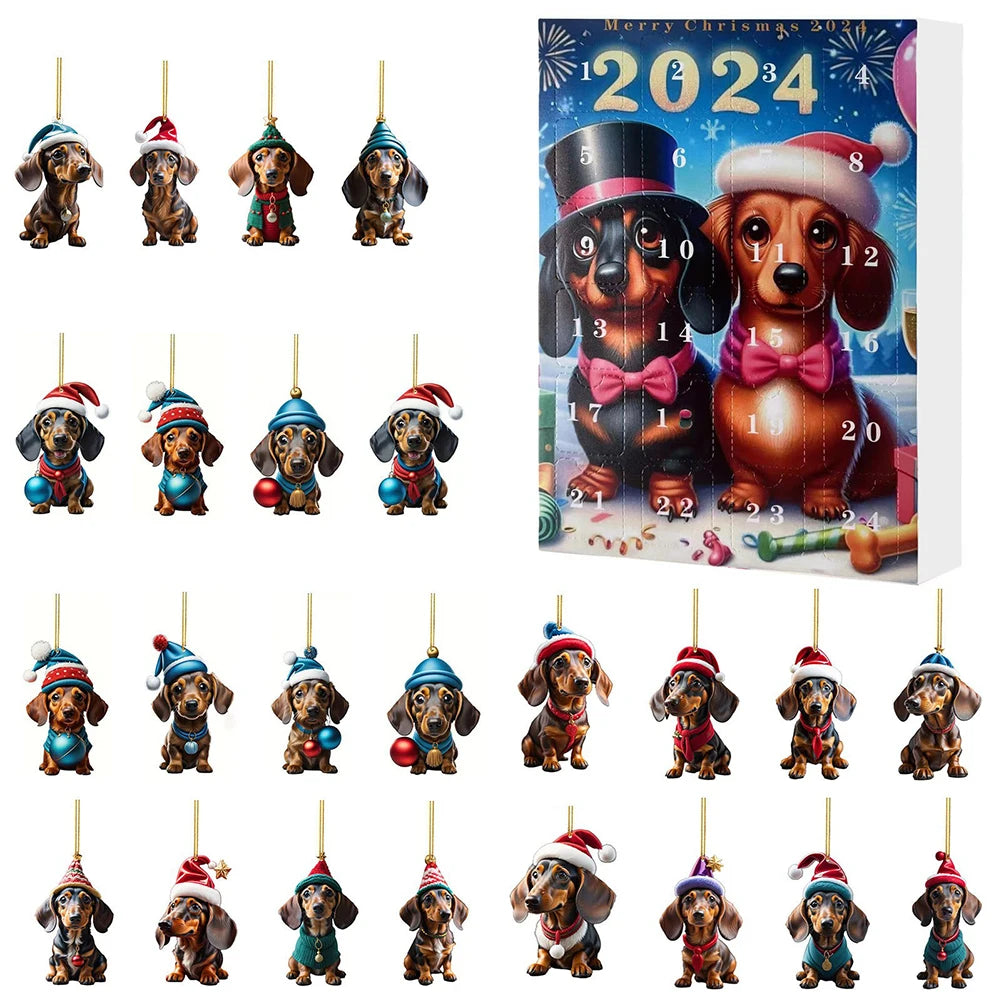 Calendrier de l'Avent pour Amoureux des Chiens | Mignons Surprises Quotidiennes à Découvrir