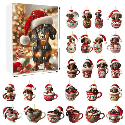 Calendrier de l'Avent Teckel | Surprises Festives pour Amoureux des Chiens