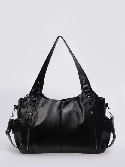 Sac à Bandoulière Cuir Vegan Noir | Élégant et Pratique pour Femmes
