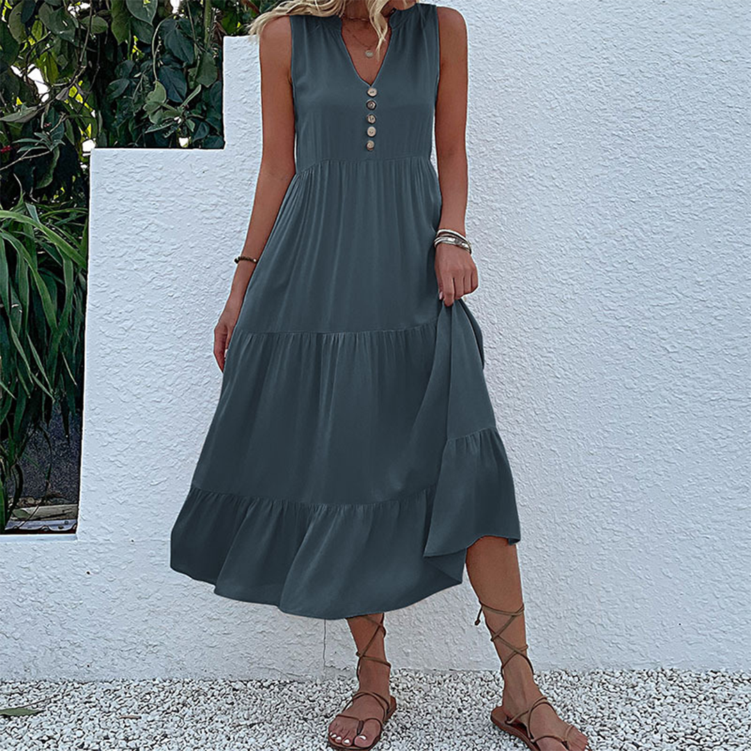 Robe d'été Boho pour Femmes | Ourlet Froncé et Confortable