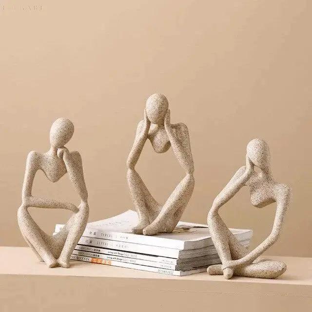 Sculpture Abstraite Penseur | Fait Main et Design Unique