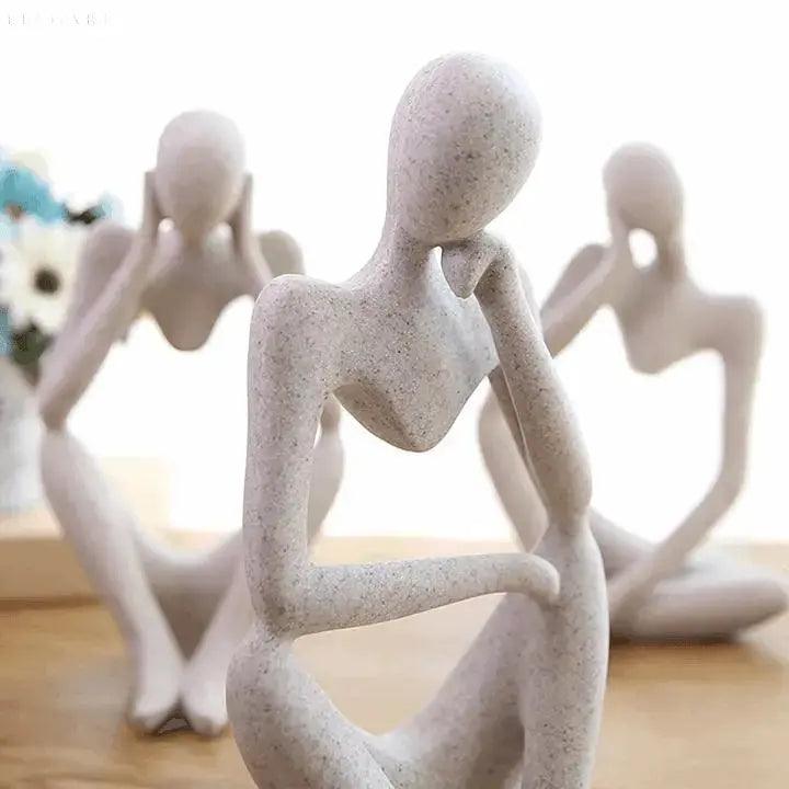 Sculpture Abstraite Penseur | Fait Main et Design Unique
