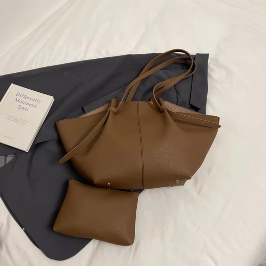 Tote à Épaule Design Premium | Sac Spacieux avec Poche Détachable