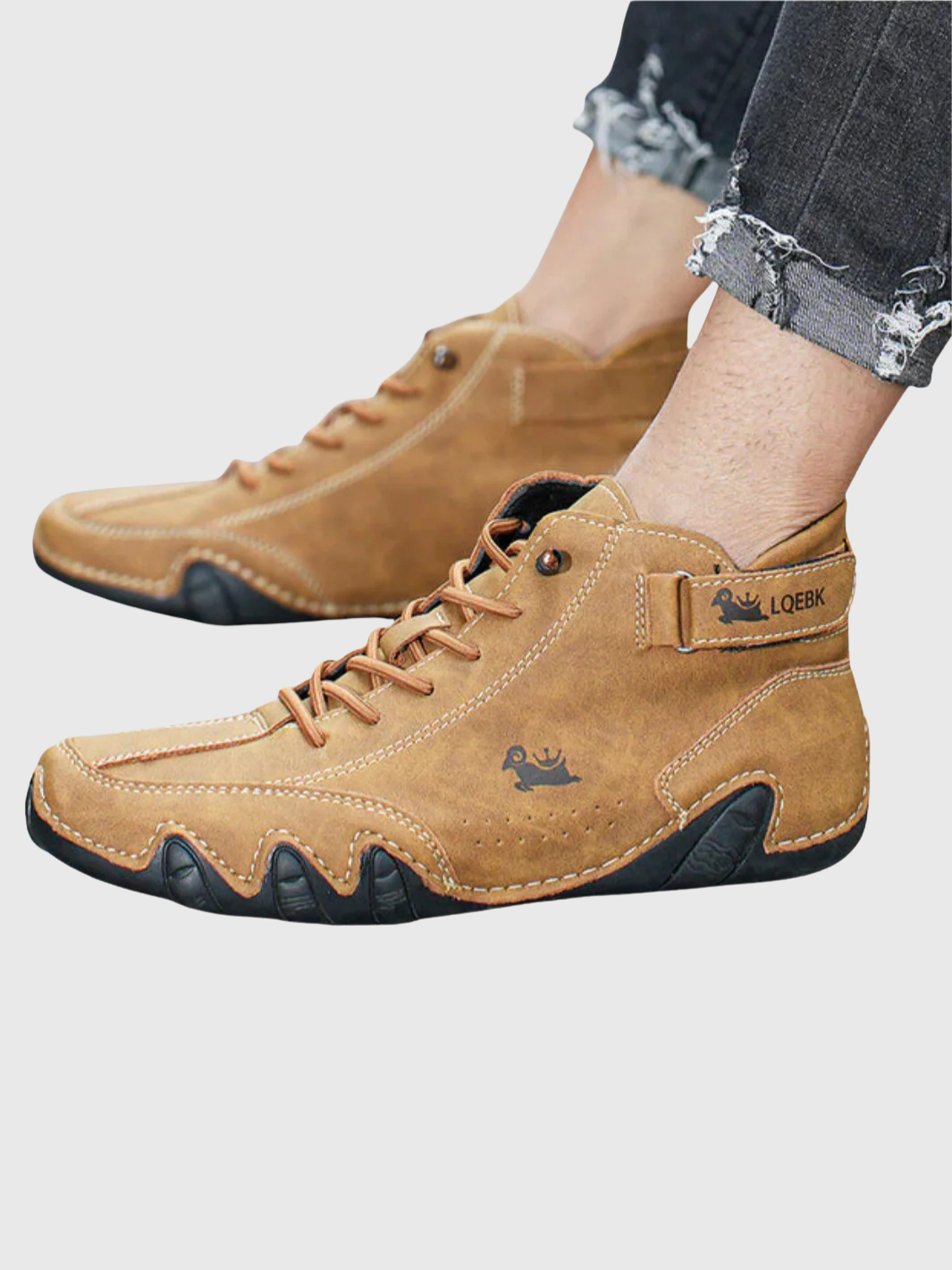 Helvia - Chaussures Pieds Nus en Cuir Ultra-Confortables et Antidérapantes (Homme)