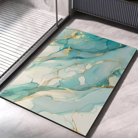 Tapis de Bain Antidérapant en Diatomite | Séchage Rapide et Confort Optimal