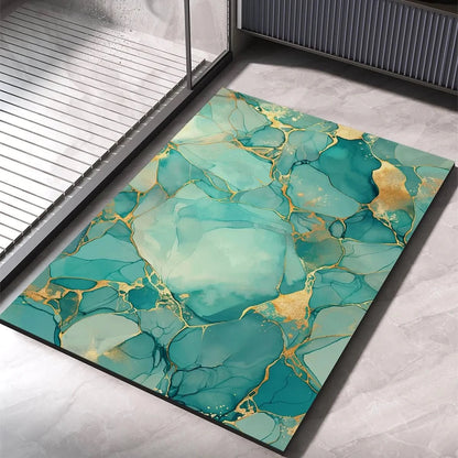 Tapis de Bain Antidérapant en Diatomite | Séchage Rapide et Confort Optimal